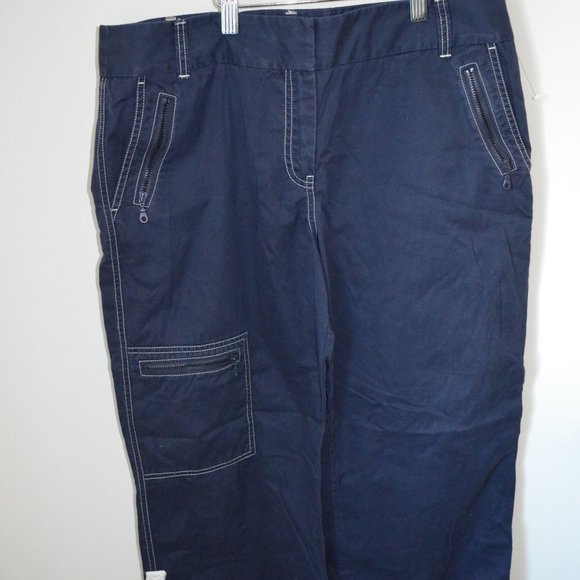Ann Taylor Loft 12 100% Cotton Wide Leg Pants - Picture 1 of 8